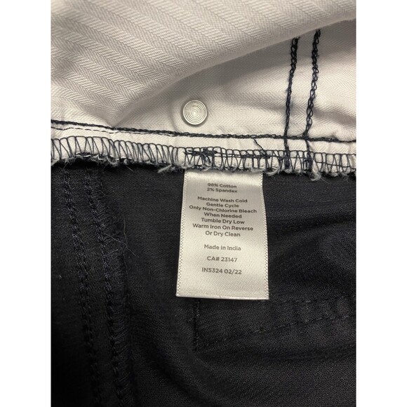 Talbots Petites Womens 6P Dark Blue Straight Leg Corduroys NWOT - Picture 4 of 8